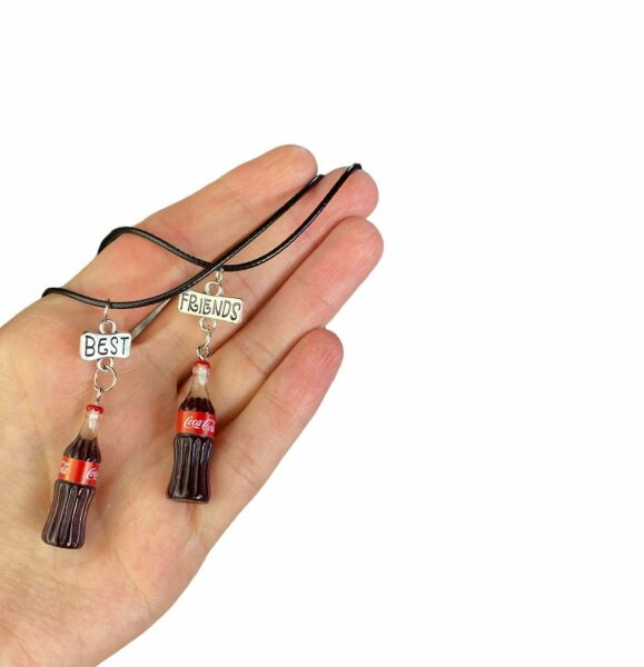 Best Friend Kola İçecek Figürlü İkili Arkadaş Sevgili Kolye