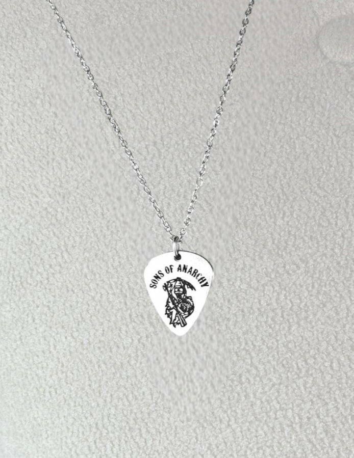 Sons of Anarchy Rock Müzik Grubu Pena Kolye - Gümüş Kaplama ve Kaliteli Tasarım