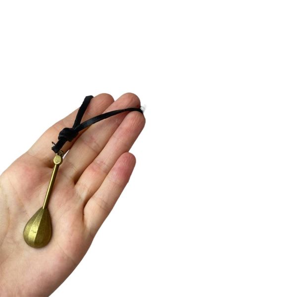 Müzik Temalı Bağlama Saz Deri Kordonlu Kolye