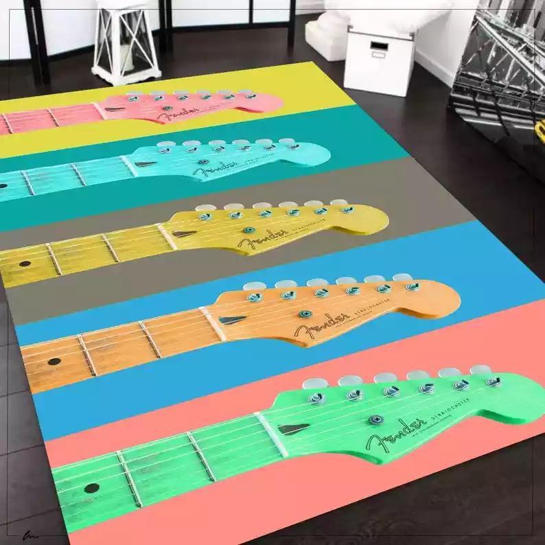 Fender Renkli Halı