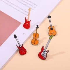 Gitar Yaka İğnesi Rozet