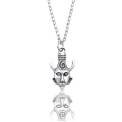 Supernatural - Dean - Winchester Erkek Kadın Kolye Antik Gümüş Kaplama - 60 cm Düz Zincir