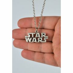 Star Wars Gümüş Kaplama 60 cm Zincir Kolye