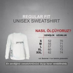 Plak Sweatshirt Siyah Unisex