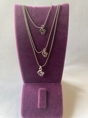 Sol Anahtar Nota Müzik Melodi 3'lü Set Gümüş Renk Kadın Kolye