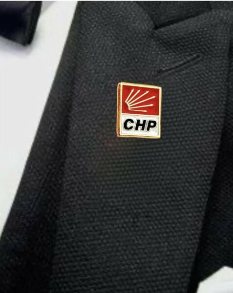 CHP ''Cumhuriyet Halk Partisi'' YAKA ROZETİ 12 ADET