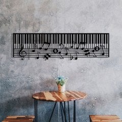 Piyano Nota Duvar Dekoru Işıklı 50x100cm