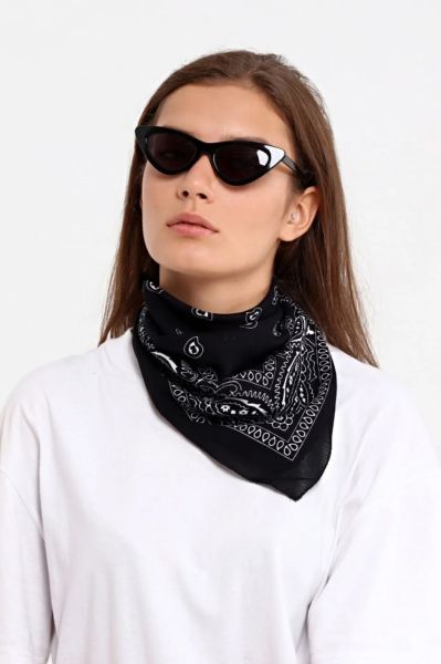 Etnik Desen Fular %100 Pamuklu Unisex Siyah