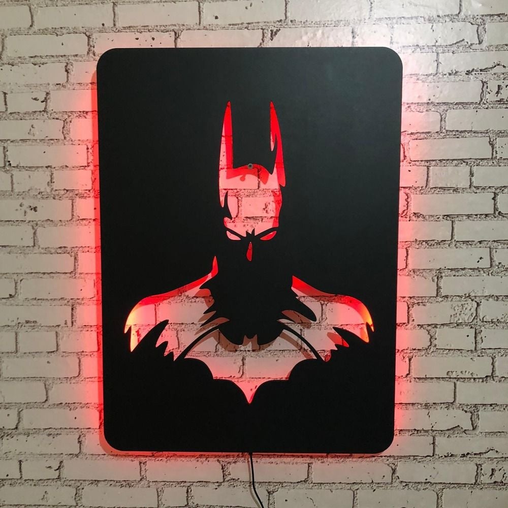Batman Dekoratif LED Işıklı Tablo
