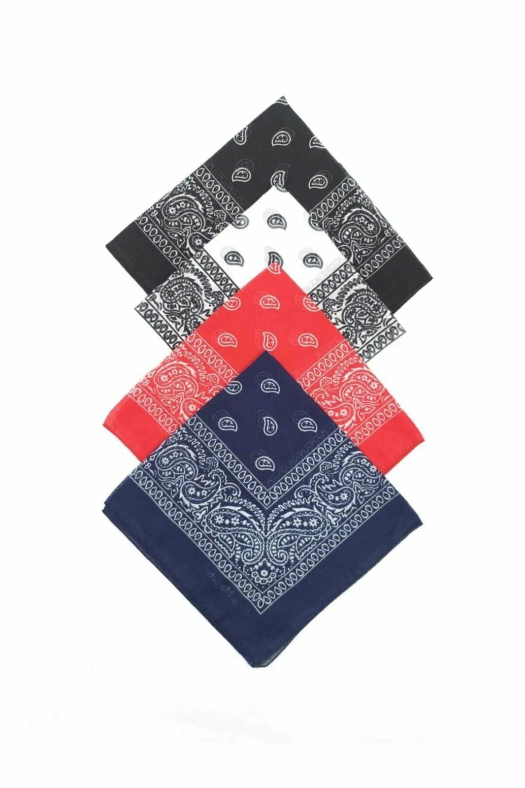 %100 Pamuk 4'li Etnik Desenli Fular Bandana Avantajlı Paket