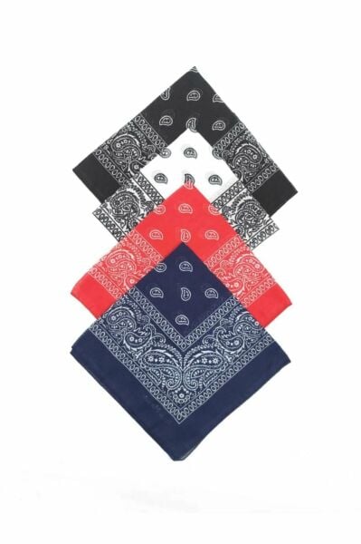 %100 Pamuk 4'li Etnik Desenli Fular Bandana Avantajlı Paket