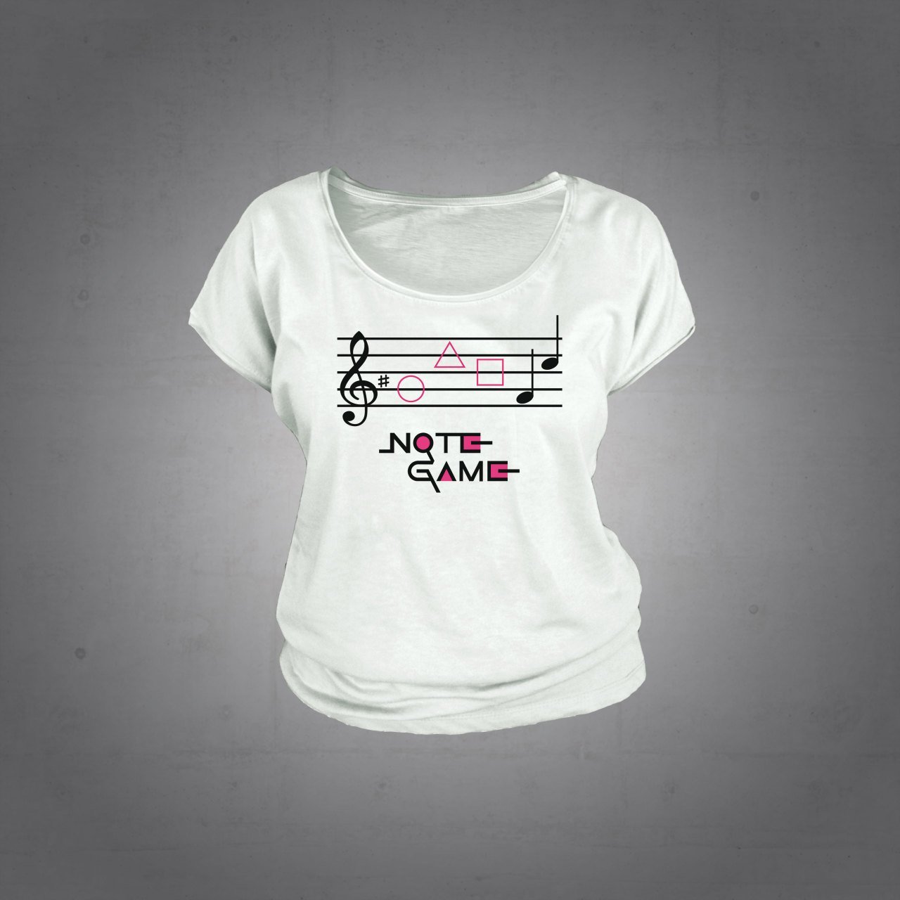 Note Game Tshirt Kadın