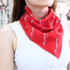 Atatürk İmza  Fular Kırmızı