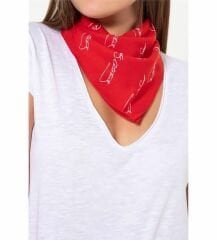 Atatürk İmza Bandana Kırmızı
