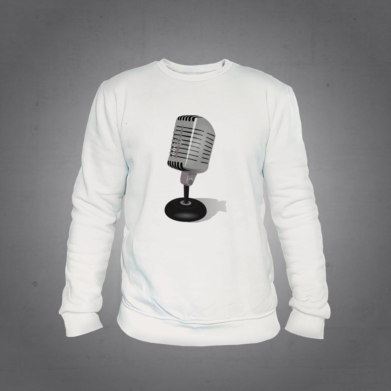Mikrofon Sweatshirt Ekru L