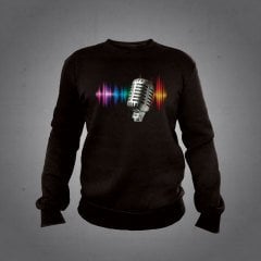 Mikrofon Sweatshirt Siyah