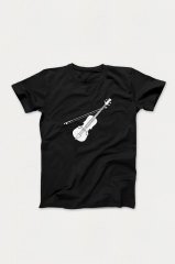 Keman Siyah Tshirt Unisex