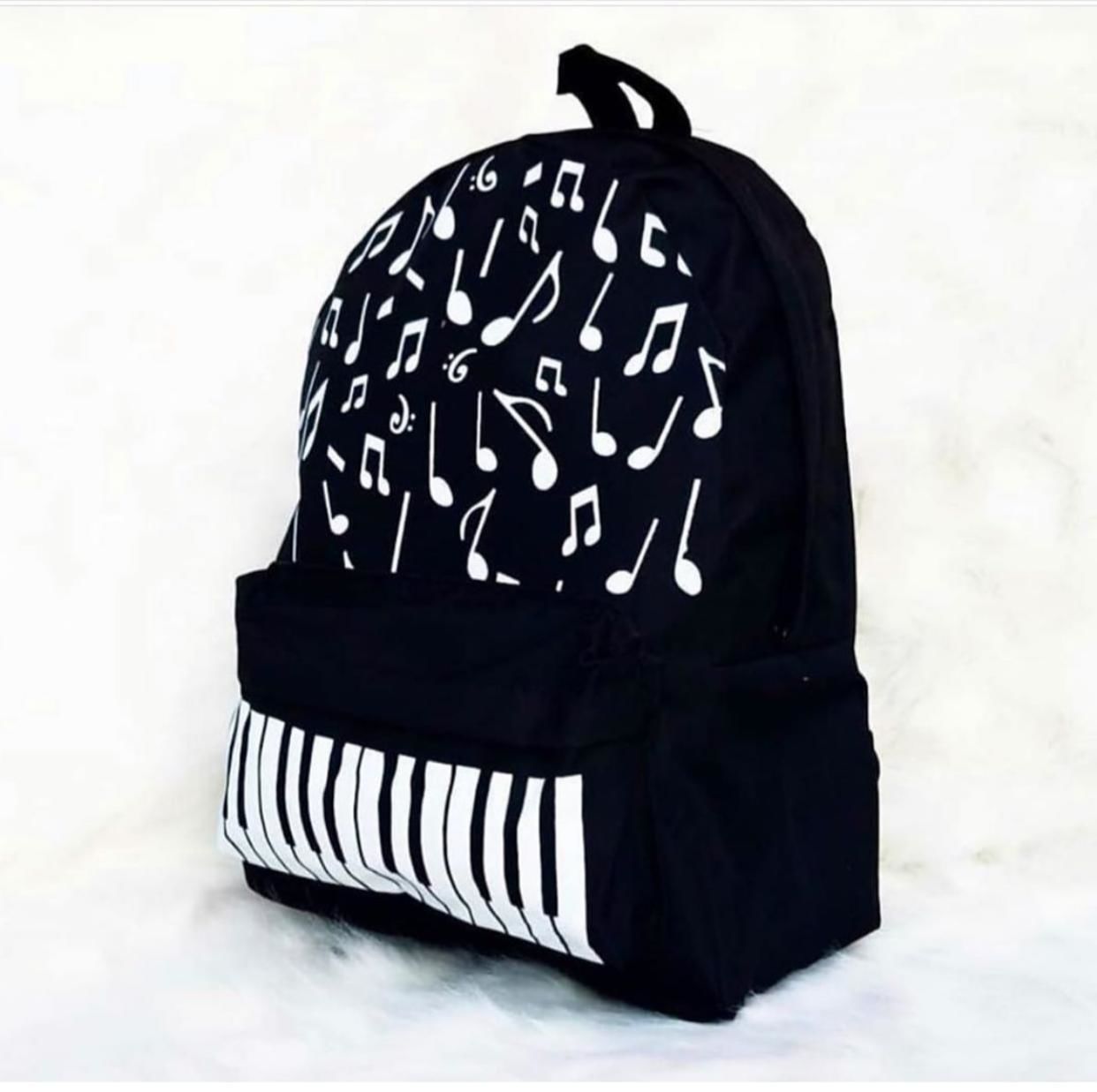 Piyano Nota Sırt Çantası