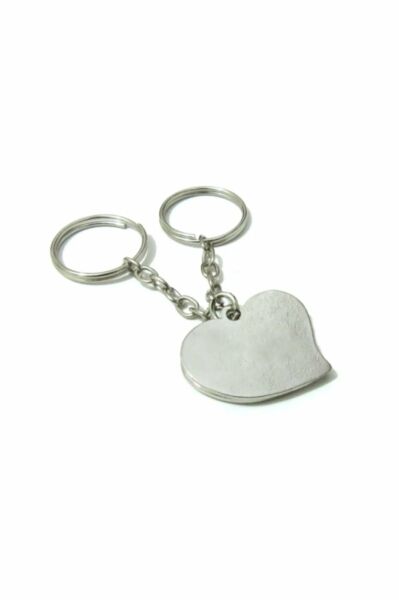 Çift Kalp Tasarımlı Çiftli İkili Sevgili Aşk Love Anahtarlık