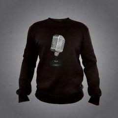 Mikrofon Sweatshirt Siyah
