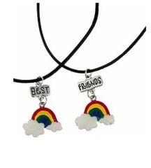Best friends Gökkuşağı  ikili Arkadaşlık sevgili Kolye