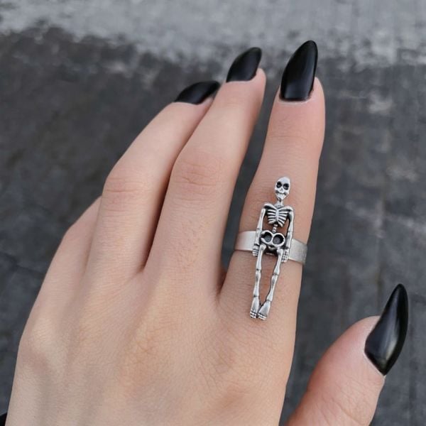 Ayarlanabilir Skull Yüzük