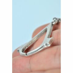 Assassins Creed Eskitme Antik Gümüş Kaplama Erkek Kadın Kolye