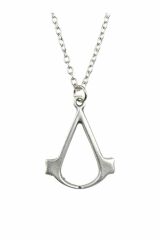 Assassin's Creed Erkek Kadın Kolye Antik Gümüş Kaplama - 60 cm Düz Zincir