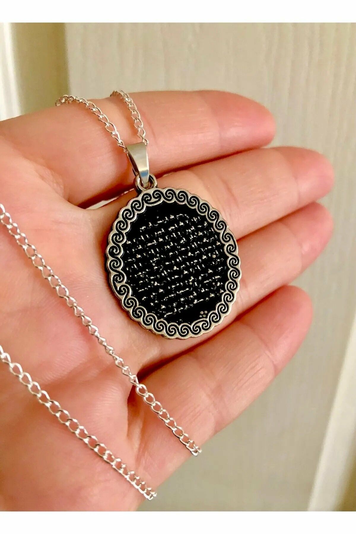 Mührü Serif ve Fazileti Kolye 925 ayar gümüş kaplama