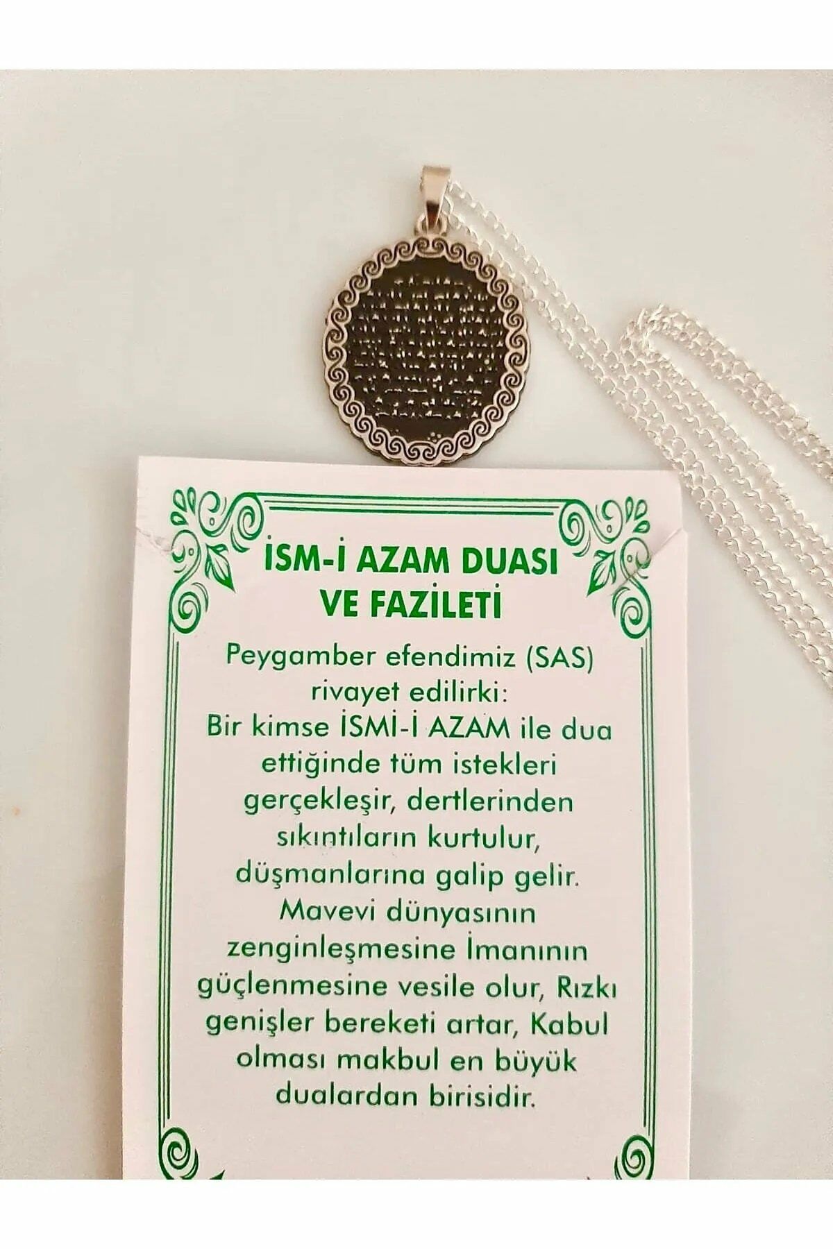 Ism-i Azam Duasi ve Fazileti Kolye