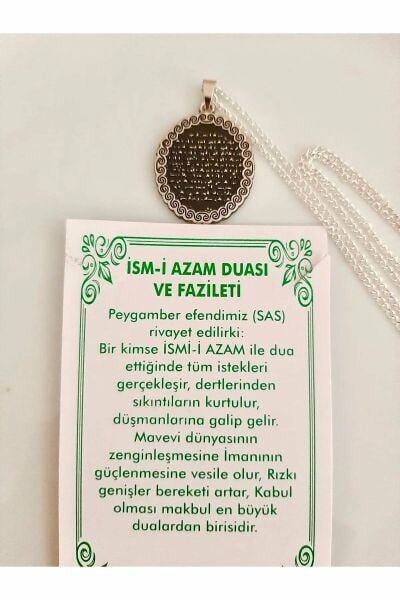 Ism-i Azam Duasi ve Fazileti Kolye