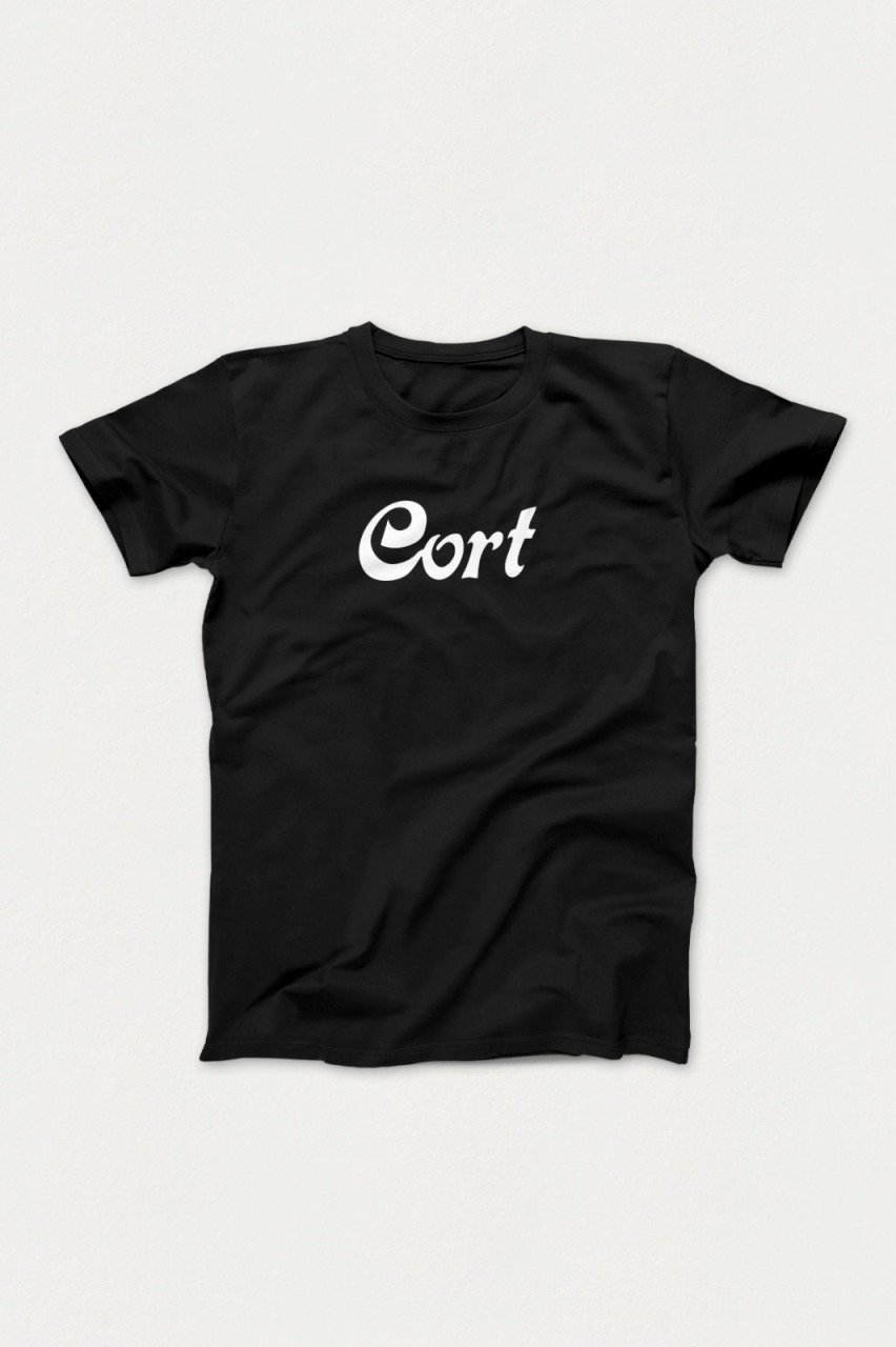 Cort Siyah Tshirt Unisex L