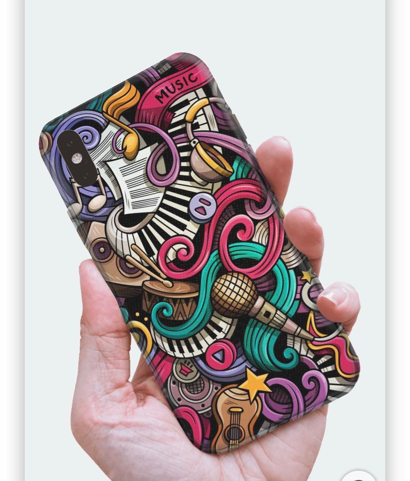 Renkli Müzik Oppo Telefon Kılıfı