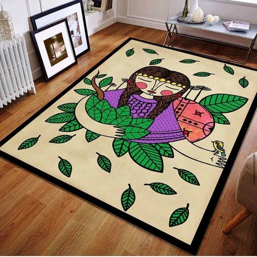 Kızılderili Yapraklar Çocuk Halısı 100x150