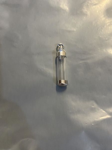 Kapsül Tüp Kolye ucu özel paslanmaz çelik 1 adet