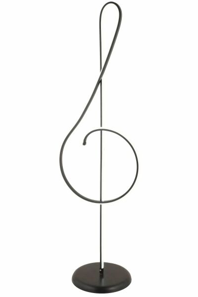 A+ Modern Siyah Nota Sol Anahtar Müzik Desenli Lambader Rgb li