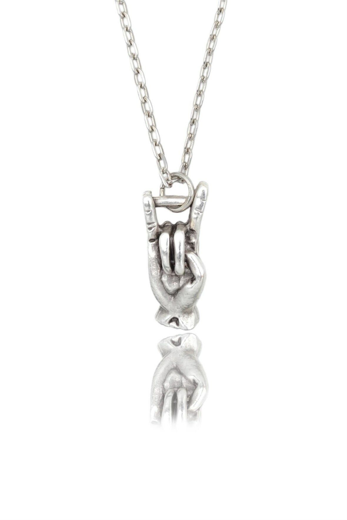 Rock N Roll İşareti Unisex Kolye