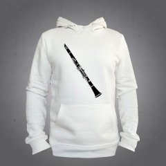 Klarnet Kapüşonlu Sweatshirt Hoodie Ekru