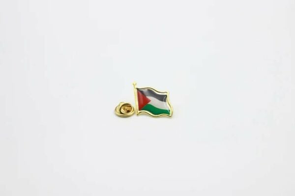 Filistin Bayrağı Kudüs - Palestine Metal Yaka İğnesi Rozet Gümüş 12 Adet