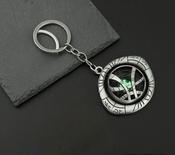 Dr Strange Marvel Avengers Gümüş Hareketli Dönen Metanizma Metal Anahtarlık 1Adet