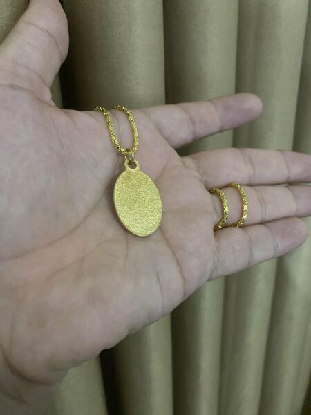 Filistin Haritası ( Kudüs Palestine ) Gold Kolye