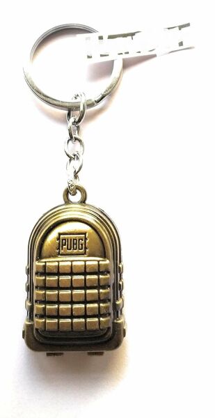 PUBG Zırhlı çanta Bronz anahtarlık 3 Boyutlu