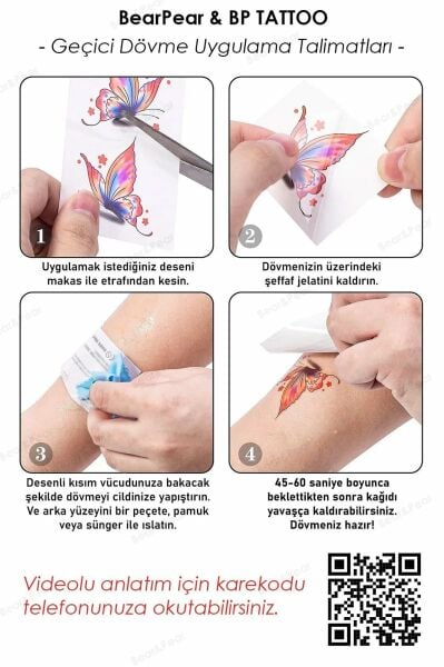 GEOMETRİK Kabile ŞEKİLLER KOL BİLEK İÇİN GEÇİCİ DÖVME büyük Boy