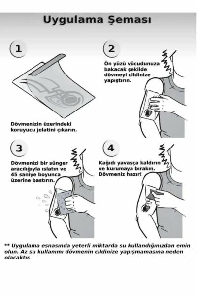 Melek Kız Kanat Gerçekçi Geçici  Dövme Tattoo