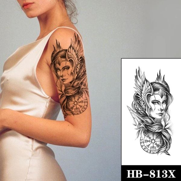 Unisex  Arwen Yüz Ve Ok Karışık Desen Geçici Dövme