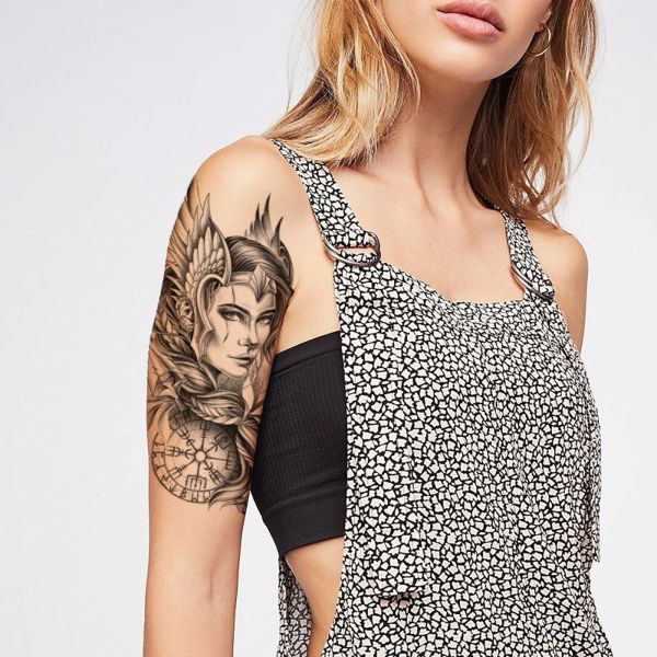 Unisex  Arwen Yüz Ve Ok Karışık Desen Geçici Dövme