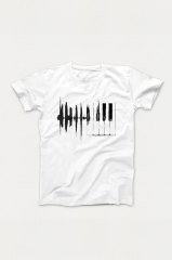 Ritim Piyano Beyaz Tshirt