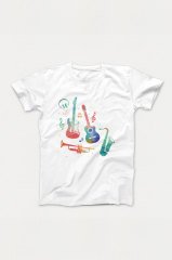 Enstrüman Beyaz Tshirt