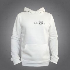Bateri Ritim Kapüşonlu Sweatshirt Hoodie Ekru L