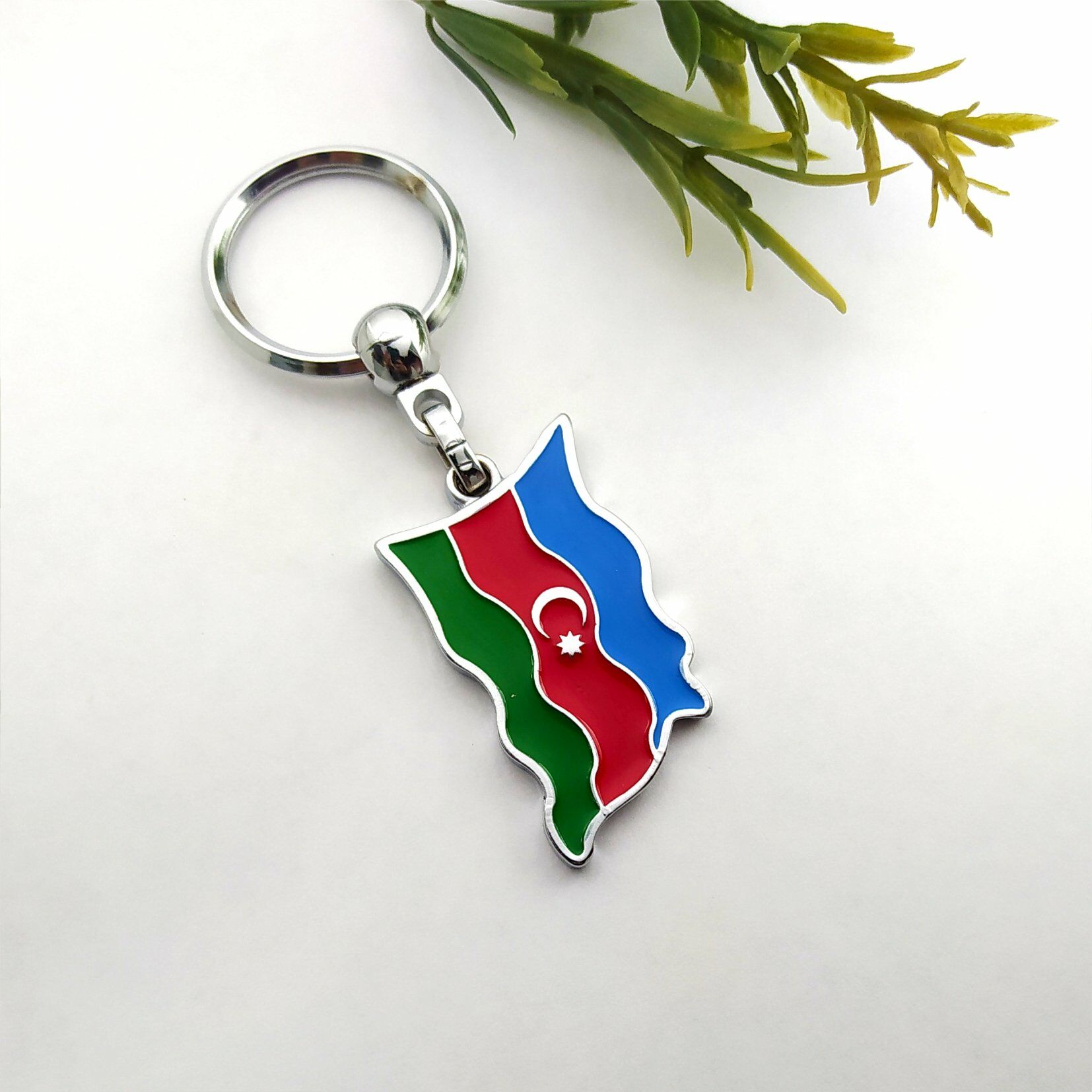 Azerbaycan Haritası Anahtarlık
